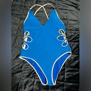 Blue aerie one piece swimsuit